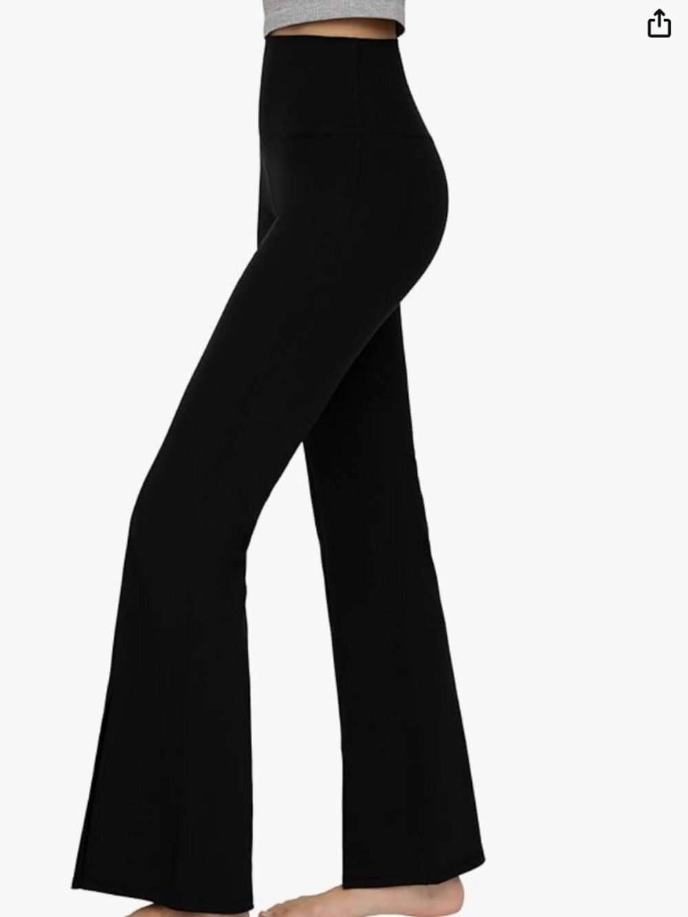 Yogalicious Lux Girlfriend Front Slit 7/8 Flare Leggings